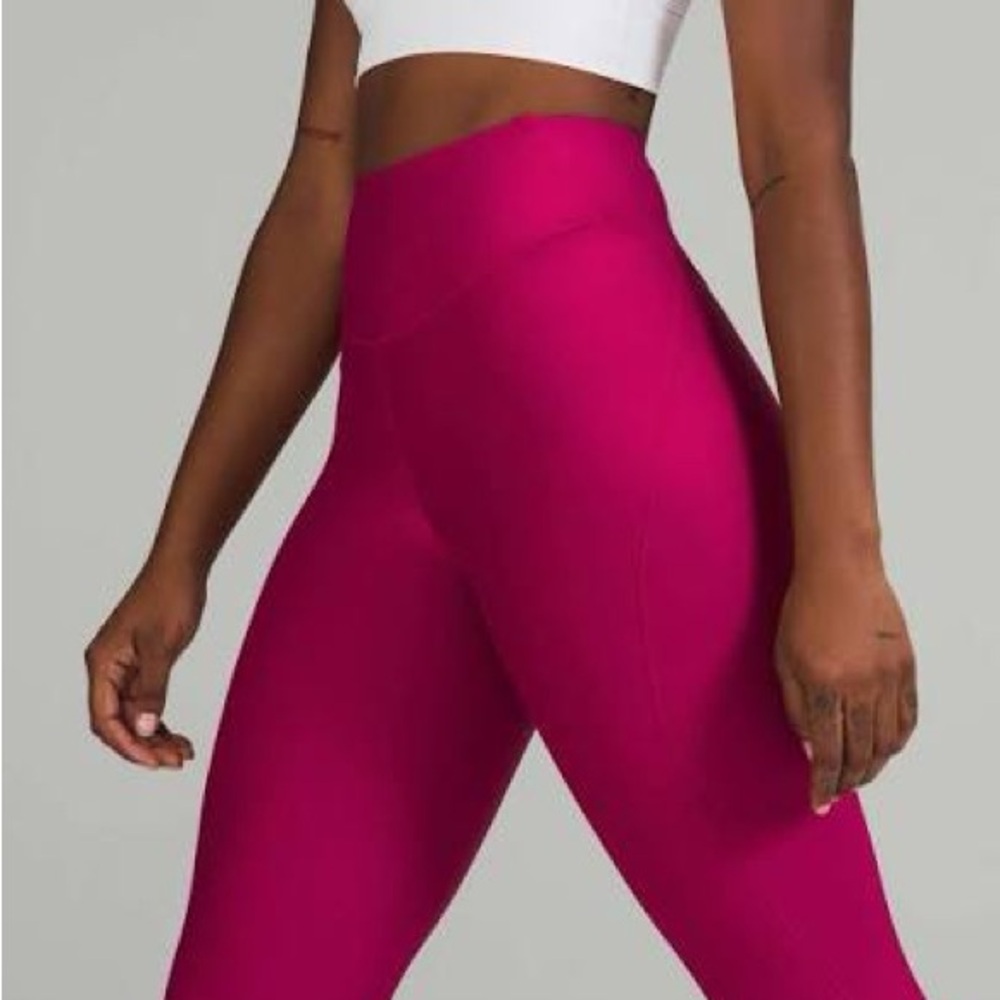 Lululemon Base Pace High-Rise Fleece Tight 28" 
Wild Berry - Picture 2 of 6